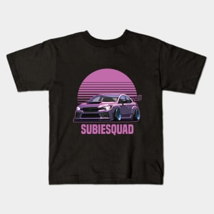 Subaru WRX STI Car Art - Impreza Widebody Modified JDM Sports Car Kids T-Shirt